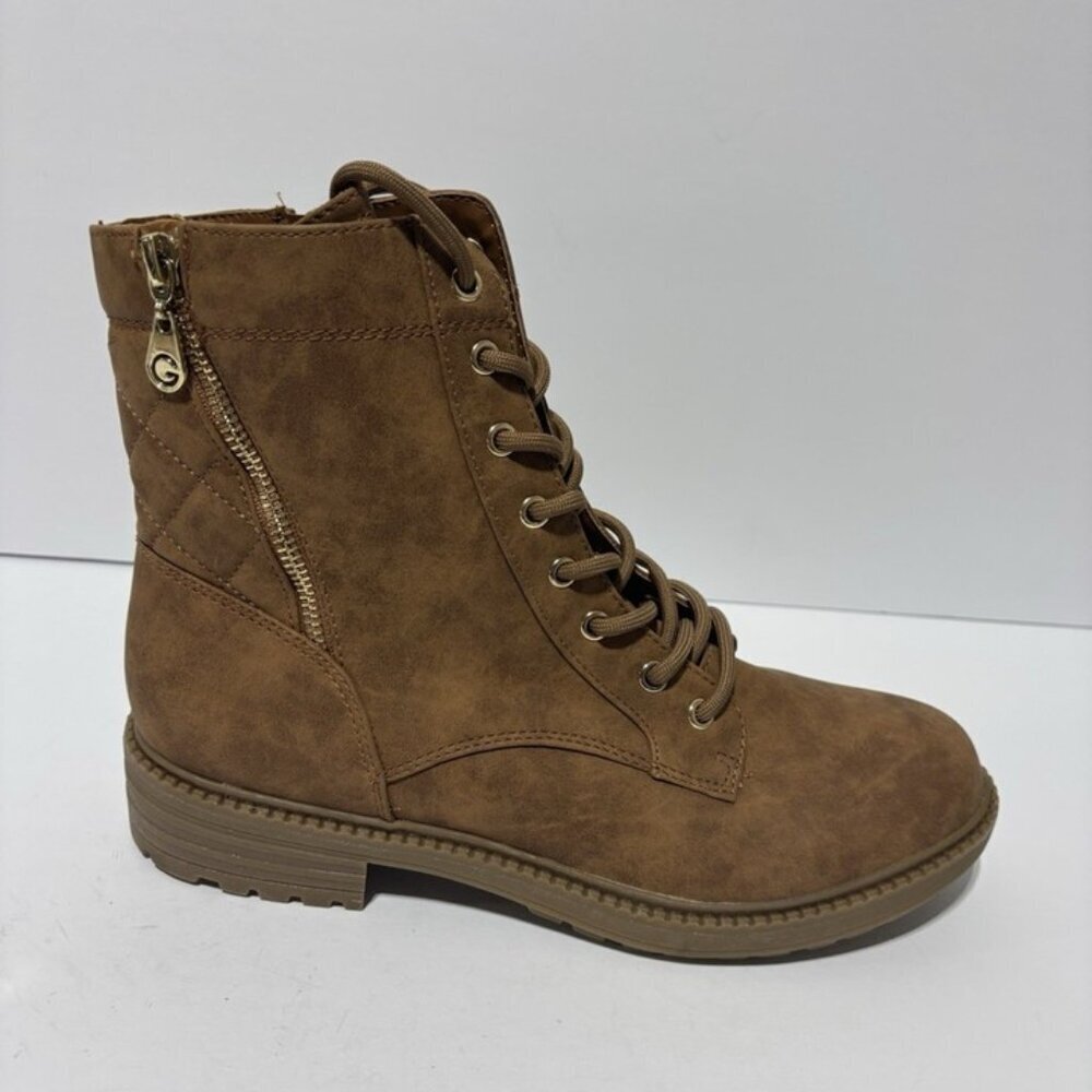 G By Guess Women’s Selvey Lace-Up Boots Brown, Size 9 M